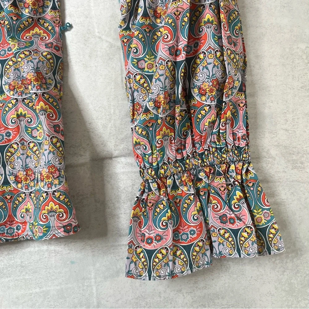 J. Crew Tie-Waist Organic Cotton Top in Liberty Giorgia Duke - Picture 6 of 10